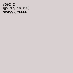 #D9D1D1 - Swiss Coffee Color Image